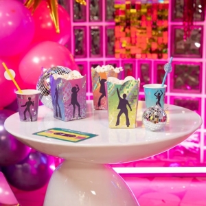 Krabiky na popcorn Retro Disco 6 ks