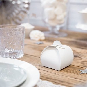 KRABIČKY na pralinky bílé 10ks