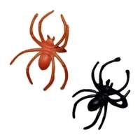 Kroužek s plastovým pavoukem oranžová/černá 4,5 x 2 cm 30 ks