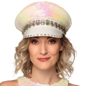 Kiltovka s duhovmi flitry a kamnky