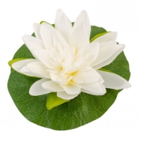 Květ lotosu bílý 22 cm