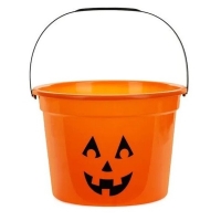 Kyblíček oranžový s dýní 20x15 cm