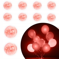 LED diody do balónků červené 10 ks