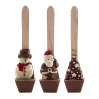 Lžička s čokoládou a vánoční dekorací mix druhů 40 g 1 ks