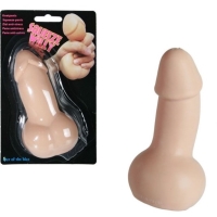 Mačkací gumový penis 13 x 6 cm