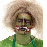 Make-up Zombie zelený a ústa 1 ks