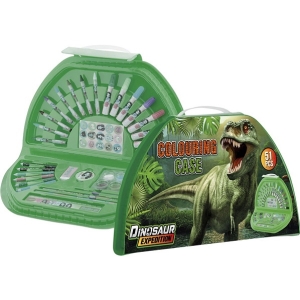 Malovací kufřík půlkruhový Dino