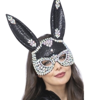 Maska Sexy třpytivý králíček