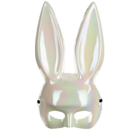 Maska Zajíček bílá lesklá
