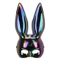 Maska Zajíček iredescent černá