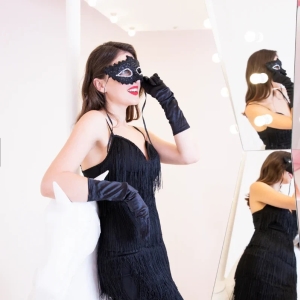 Maska karnevalov ern tpytiv