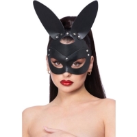 Maska koženková černá Sexy zajíc
