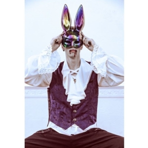 Maska Zajek iredescent ern