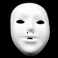 Maska na obličej k domalování dětská