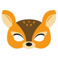 Maska plstěná Jelen