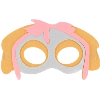 Maska plstěná Policejní pes růžový