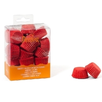 Mini košíčky na pralinky červené 27 mm 200 ks