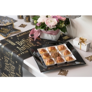 Mistiky ern 6,5x6,5 cm 25 ks