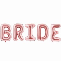 NÁPIS fóliový Bride růžové zlato 280x86cm