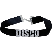 Náhrdelník černý Disco