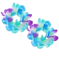 Náramky havajské modro-fialové 2 ks