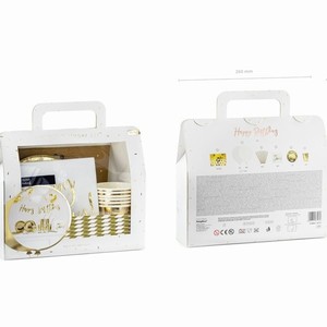 PARTY SADA Happy Brithday zlatá 60ks