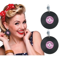 Náušnice retro vinylové desky