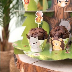 Obal na muffiny Lesn zvtka 6 ks