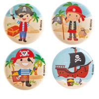 Odznak Malý pirát mix motivů 3,5 cm 1 ks