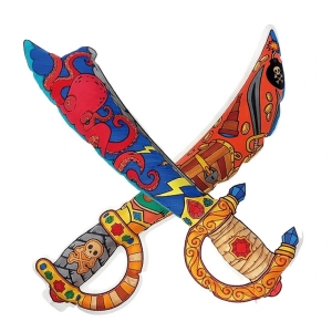 Omalovánky nafukovací box Pirátská sada 2ks