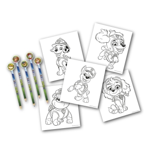 Tlapkov� patrola omalov�nky s pastelkami