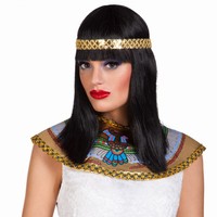 PARUKA Kleopatra s čelenkou