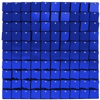 Panel dekorační, modrý 30 x 30 cm 100 čtverců