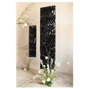 Panel dekorační, černá barva, 30x30 cm
