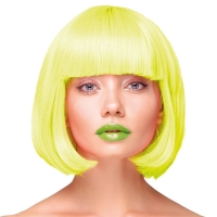 Paruka rovn� kr�tk� neonov� �lut� vlasy