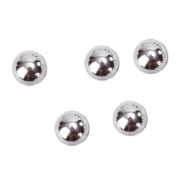 Perličky metalické stříbrné 7 mm 300 ks