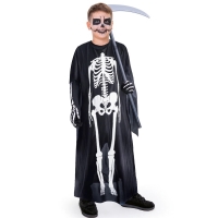 Pončo Skeleton černobílé 80cm
