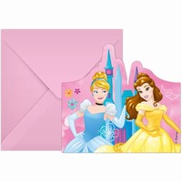 Pozvánky s obálkami Princezny Disney 6 ks