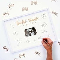 RÁMEČEK podpisový na Baby Shower Twinkle twinkle