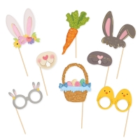Rekvizity do fotokoutku Velikonoce 8 ks