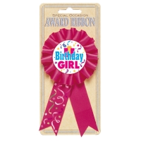 Rozetka Birthday Girl růžová 8,1 x 15,2 cm