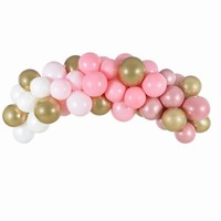 SADA balónků na balónkovou girlandu Růžová 2m 61ks
