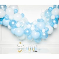 SADA balónků na balonkovou girlandu modrá 70ks