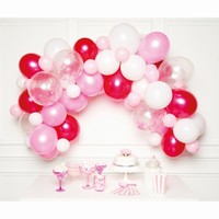 SADA balónků na balonkovou girlandu růžová 70ks