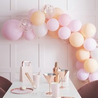 SADA balónků na balónkový oblouk růžovobroskvová