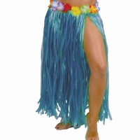 SUKNĚ havajská třásňová modrá 75cm