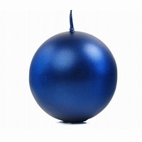 SVÍČKA koule metalická 6 cm Navy blue