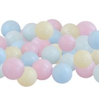 Sada mini balónků na balónkový oblouk Pastel 40 ks