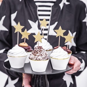 SADA na cupcakes Hvězdy zlaté