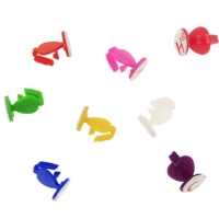 Samolepicí balónkové háčky mix barev 100 ks